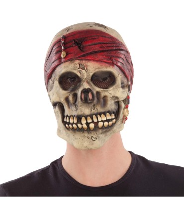 MÁSCARA CRÁNEO PIRATA LATEX