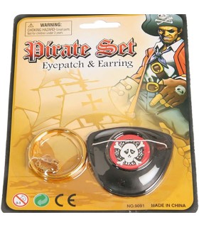 PARCHE PIRATA Y ARETE