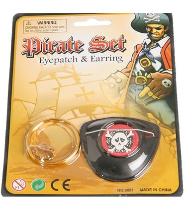 PARCHE PIRATA Y ARETE