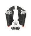 SET 2 PISTOLAS COWBOY PLATA 20X8CM