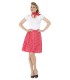 FALDA AD ROJA 50S C/LUNARES