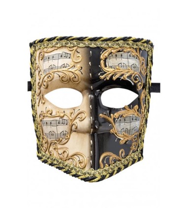 MÁSCARA VENECIANA DORADO Y NEGRO