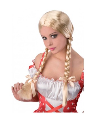 PELUCA RUBIA C/ TRENZAS