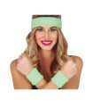CONJUNTO 2 MUÑEQUERAS Y CINTA VERDE