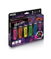 SET MASCARAS PESTAÑAS NEON UV SURT15ML
