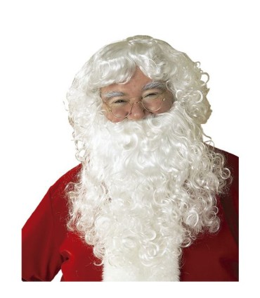 PELUCA Y BARBA C/BIGOTE PAPA NOEL
