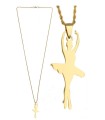 COLLAR C/PENDIENTE BAILARINA