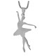 COLLAR PLATEADO C. PENDIENTE BAILARINA