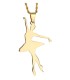 COLLAR ORO C/PENDIENTE BAILARINA
