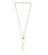 COLLAR ORO C/ PENDIENTE BAILARINA