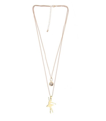 COLLAR ORO C/ PENDIENTE BAILARINA