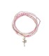 PULSERA PERLAS STRASS BAILARINA ROSA