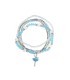 PULSERA PERLAS STRASS BAILARINA CELESTE