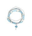 PULSERA PERLAS STRASS BAILARINA CELESTE