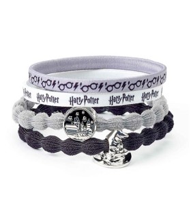 SET ACCESORIOS CABELLO HOGWARTS Y SOMBRERO