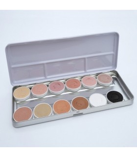 Paleta 12 Colores Tonos de Piel 5gr