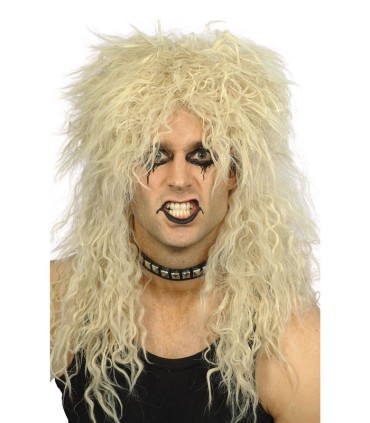 PELUCA RUBIA 80S ROCKERO