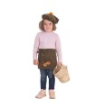 DELANTAL Y GORRO FLORES CASTAÑERA