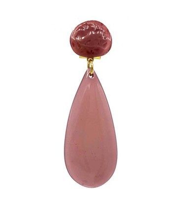 PENDIENTE PIEDRA CRISTAL