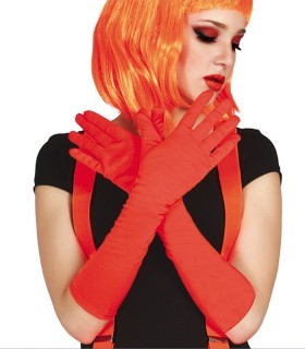 GUANTES NARANJA NEON