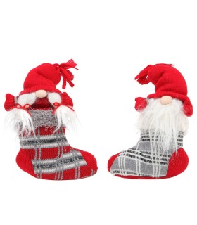 CALCETINES 18X9X27CM TEXTIL ROJO