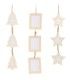 DECORACION NAVIDAD 10X5X47CM MADERA BLANCO
