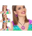 PENDIENTES Y COLLAR HIPPIE