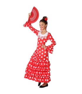 DISFRAZ FLAMENCA ROJO INFANTIL