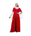 DISFRAZ DAMA MEDIEVAL ROJO