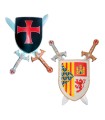 ESCUDO Y 2 ESPADAS 56X23CM