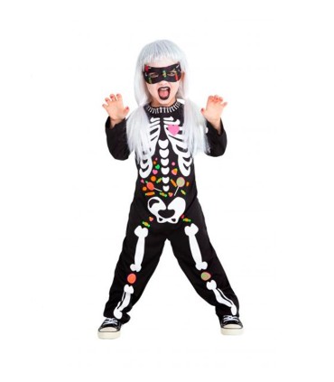 DISFRAZ ESQUELETO CANDY INFANTIL