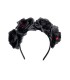 DIADEMA ROSAS NEGRAS CALAVERITAS
