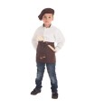 DISFRAZ DELANTAL Y GORRO CASTAÑERO INF