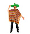 DISFRAZ PONCHO MEXICANO ADULTO