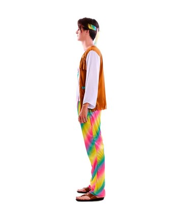 DISFRAZ HIPPIE ARCOIRIS ADULTO
