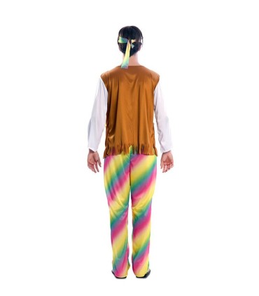 DISFRAZ HIPPIE ARCOIRIS ADULTO