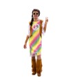 DISFRAZ HIPPIE ARCOIRIS ADULTO
