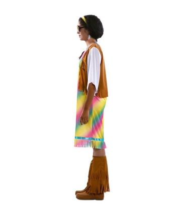 DISFRAZ HIPPIE ARCOIRIS ADULTO