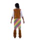 DISFRAZ HIPPIE ARCOIRIS ADULTO