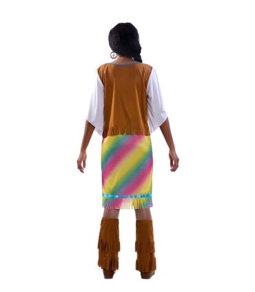 DISFRAZ HIPPIE ARCOIRIS ADULTO