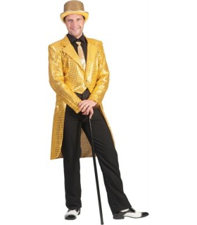 DISFRAZ CHAQUETA LENTEJUELA ORO