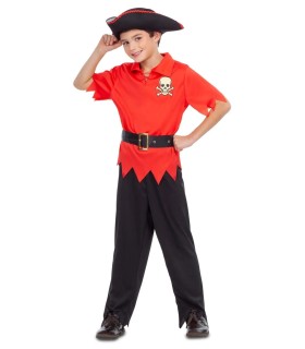 DISFRAZ PIRATA ROJO INFANTIL