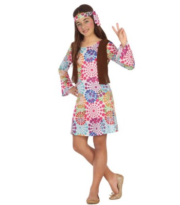 DISFRAZ HIPPIE MULTICOLOR INFANTIL