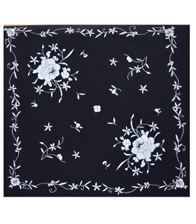 MANTON BORDADO A MANO 80CMS