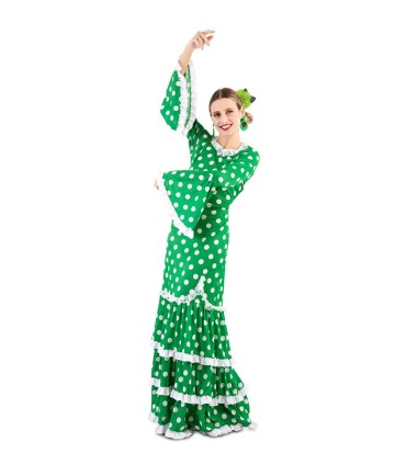 DISFRAZ FLAMENCA VERDE AD