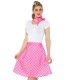 FALDA AÑOS 50 ROSA