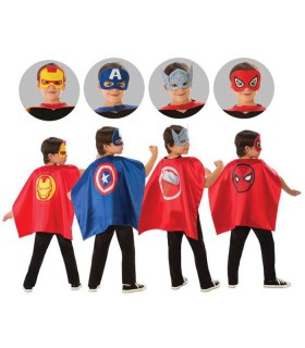 SET SUPER HERO MARVEL CAPA Y ANTIFAZ