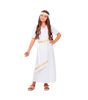 DISFRAZ ROMANA BLANCA 7-9 AÑOS