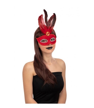 ANTIFAZ TERCIOPELO ROJO