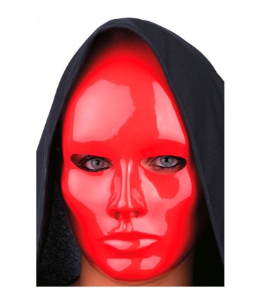 MASCARA ROJA MEDIANA DE PLASTICO